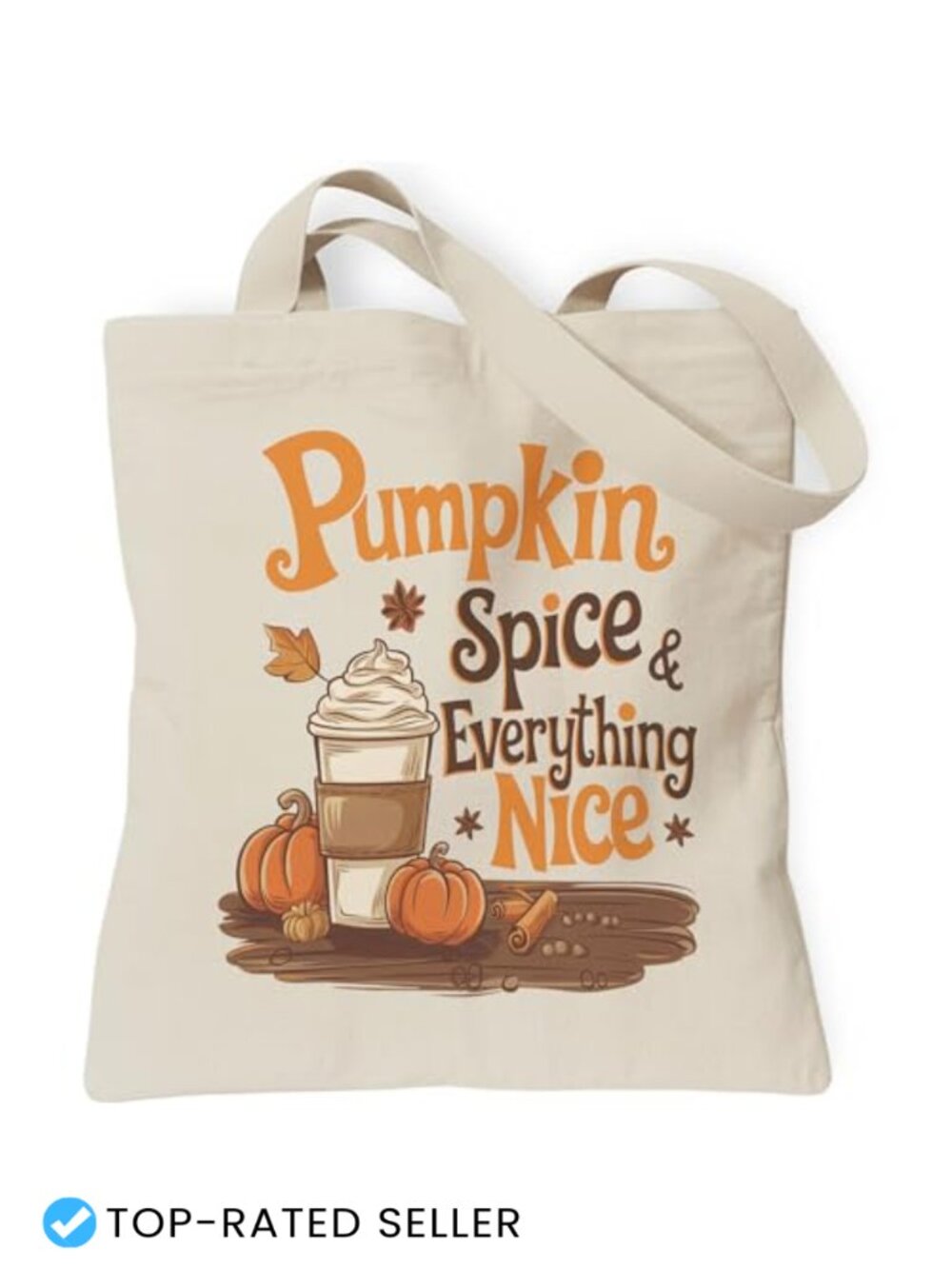 Canvas Tote Bag with Inner Pocket for Women Fall